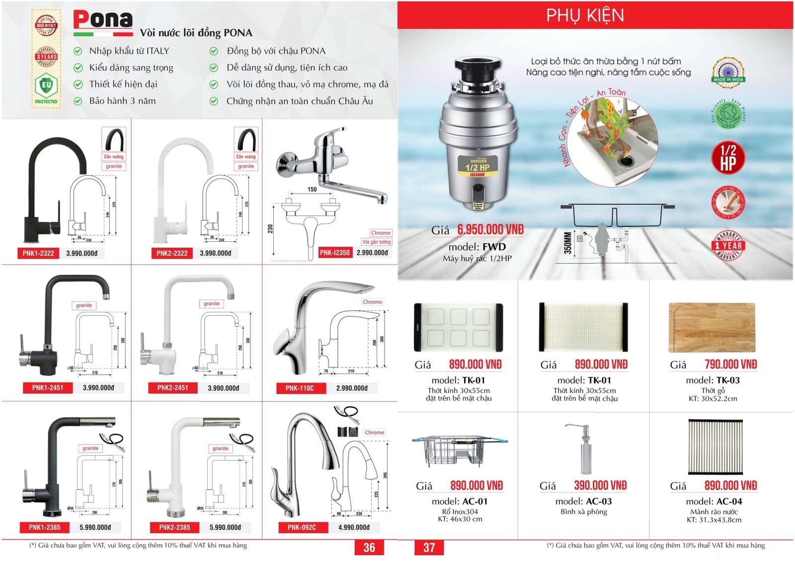 Bồn rửa chén CARYSIL Catalogue và Bảng giá mới nhất /Page 19